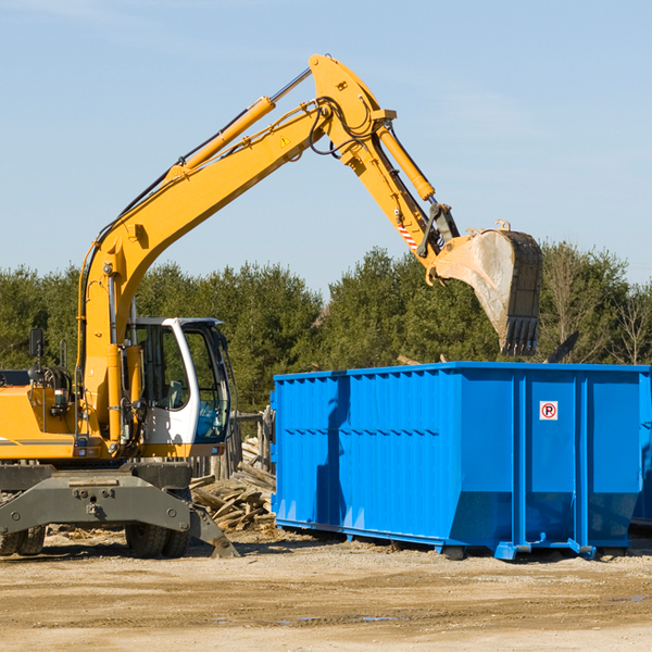 what are the rental fees for a residential dumpster in Bethel Heights